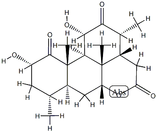 2α,11α-ジヒドロキシピクラサン-1,12,16-トリオン 化学構造式