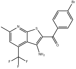 [3-amino-6-methyl-4-(trifluoromethyl)thieno[2,3-b]pyridin-2-yl](4-bromophenyl)methanone|