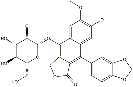 ジフィリン O-グルコシド 化学構造式
