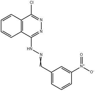 3-nitrobenzaldehyde (4-chloro-1(2H)-phthalazinylidene)hydrazone Structure