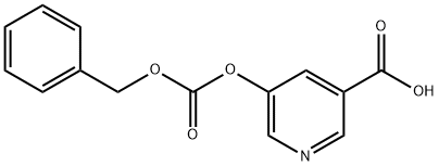 5-{[(benzyloxy)carbonyl]oxy}nicotinic acid Struktur