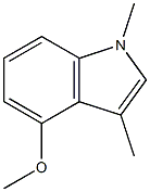 4-甲氧基-1,3-二甲基-1H-吲哚, 300679-77-0, 结构式