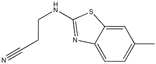 Propanenitrile,3-[(6-methyl-2-benzothiazolyl)amino]-(9CI) 结构式