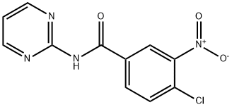 4-chloro-3-nitro-N-pyrimidin-2-ylbenzamide Structure