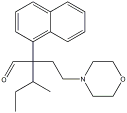 α-(sec-Butyl)-α-(1-naphtyl)-4-morpholinebutanal Structure