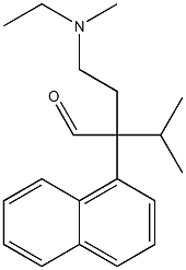 α-[2-(Ethylmethylamino)ethyl]-α-isopropyl-1-naphthaleneacetaldehyde Struktur