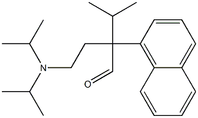 α-[2-[Bis(isopropyl)amino]ethyl]-α-isopropyl-1-naphthaleneacetaldehyde 结构式