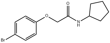 2-(4-bromophenoxy)-N-cyclopentylacetamide,301226-16-4,结构式