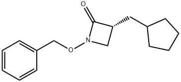 (R)-1-(苄氧基)-3-(环戊基甲基)吖丁啶-2-酮, 301685-11-0, 结构式