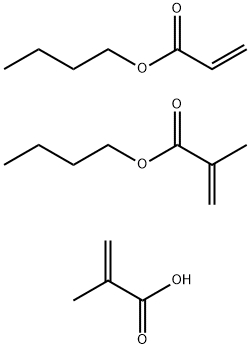 2-甲基-2-丙烯酸与2-甲基-2-丙烯酸丁酯和2-丙烯酸丁酯的聚合物 结构式