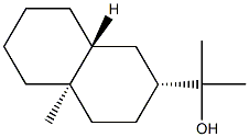 (2R,8aβ)-Decahydro-α,α,4aα-trimethylnaphthalene-2α-methanol Struktur