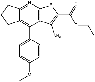 302554-34-3 ethyl 3-amino-4-(4-methoxyphenyl)-6,7-dihydro-5H-cyclopenta[b]thieno[3,2-e]pyridine-2-carboxylate