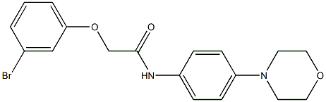 2-(3-bromophenoxy)-N-(4-morpholin-4-ylphenyl)acetamide,302805-52-3,结构式