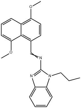 302812-09-5 N-[(4,8-dimethoxy-1-naphthyl)methylene]-N-(1-propyl-1H-benzimidazol-2-yl)amine