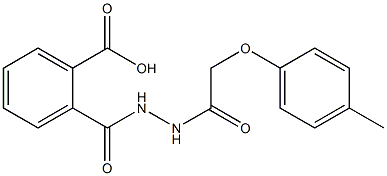 2-(2-(2-(对甲苯氧基)乙酰基)肼-1-羰基)苯甲酸,302904-35-4,结构式