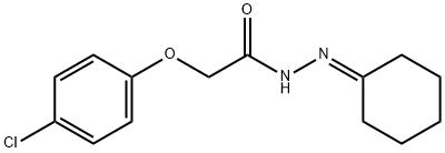 2-(4-chlorophenoxy)-N'-cyclohexylideneacetohydrazide Structure