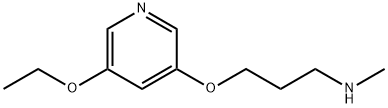 1-Propanamine,3-[(5-ethoxy-3-pyridinyl)oxy]-N-methyl-(9CI) Struktur