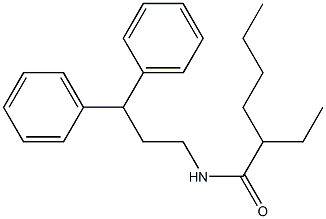 N-(3,3-diphenylpropyl)-2-ethylhexanamide Structure