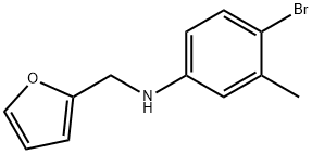 4-bromo-N-(furan-2-ylmethyl)-3-methylaniline,303135-24-2,结构式