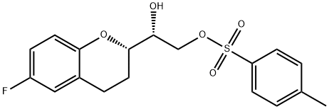 (1’R,2S)-2-(2’-Tosyl-1’,2’-dihydroxyethyl)-6-fluorochromane, 303176-40-1, 结构式