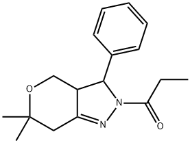 303728-88-3 6,6-dimethyl-3-phenyl-2-propionyl-2,3,3a,4,6,7-hexahydropyrano[4,3-c]pyrazole