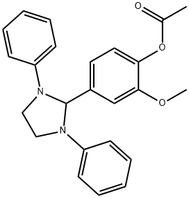 4-(1,3-diphenyl-2-imidazolidinyl)-2-methoxyphenyl acetate Structure