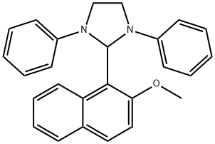 2-(2-methoxy-1-naphthyl)-1,3-diphenylimidazolidine 结构式