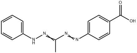 4-(3-Methyl-5-phenyl-1-formazano)benzoic acid 结构式