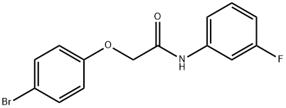 2-(4-bromophenoxy)-N-(3-fluorophenyl)acetamide 结构式