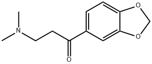 ω-(Dimethylamino)-3',4'-(methylenedioxy)propiophenone Struktur