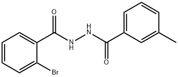 2-bromo-N'-(3-methylbenzoyl)benzohydrazide,304668-04-0,结构式