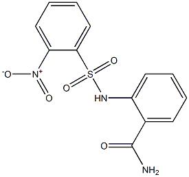 2-[({2-nitrophenyl}sulfonyl)amino]benzamide 结构式