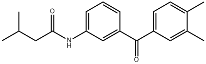 N-{3-[(3,4-dimethylphenyl)carbonyl]phenyl}-3-methylbutanamide|