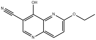 1,5-Naphthyridine-3-carbonitrile,6-ethoxy-4-hydroxy-(9CI) Struktur