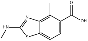 5-Benzothiazolecarboxylicacid,4-methyl-2-(methylamino)-(9CI) Struktur