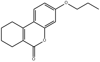 3-propoxy-7,8,9,10-tetrahydro-6H-benzo[c]chromen-6-one 结构式