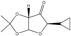 4-C-Cyclopropyl-1-O,2-O-isopropylidene-α-D-erythro-tetrofuranose-3-ulose,30645-00-2,结构式