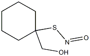 Thionitrous acid (HNOS), S-[1-(hydroxymethyl)cyclohexyl] ester (9CI) Struktur