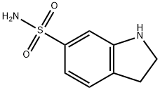 1H-Indole-6-sulfonamide,2,3-dihydro-(9CI) Structure