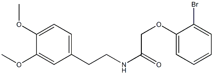 2-(2-bromophenoxy)-N-[2-(3,4-dimethoxyphenyl)ethyl]acetamide Structure