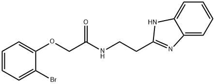 N-[2-(1H-benzimidazol-2-yl)ethyl]-2-(2-bromophenoxy)acetamide Struktur