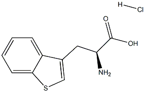 (S)-2-氨基-3-(1-苯并噻吩-3-基)丙酸盐酸, 308103-39-1, 结构式