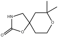 1,8-Dioxa-3-azaspiro[4.5]decan-2-one,7,7-dimethyl-(9CI) Structure