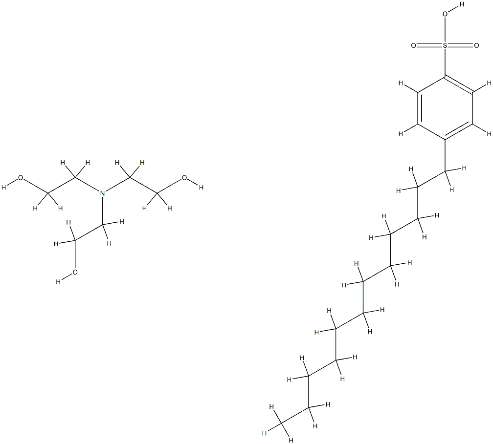 p-dodecylbenzenesulphonic acid, compound with 2,2',2''-nitrilotriethanol (1:1) 结构式