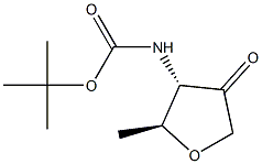 L-erythro-2-Pentulose, 1,4-anhydro-3,5-dideoxy-3-[[(1,1- Struktur