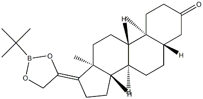 20,21-[(tert-Butylboranediyl)bis(oxy)]-5α-pregn-17(20)-en-3-one,30881-78-8,结构式