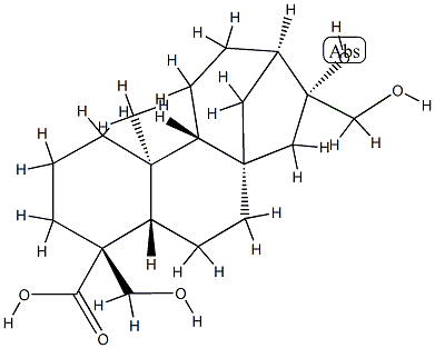ENT-16A,17,19-三羟基贝壳杉烷-18-羧酸,308821-59-2,结构式