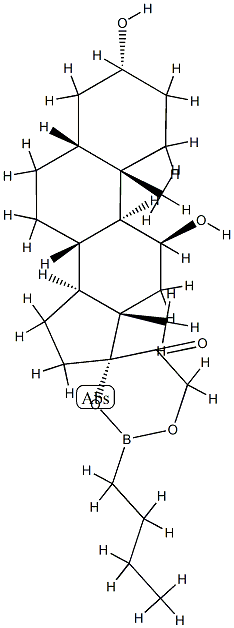 17,21-(Butylboranediyl)bisoxy-3α,11β-dihydroxy-5β-pregnan-20-one|