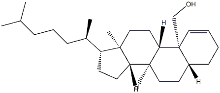 19-Hydroxy-5α-cholest-1-ene Struktur