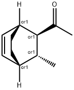 Ethanone, 1-[(1R,2S,3R,4S)-3-methylbicyclo[2.2.2]oct-5-en-2-yl]-, rel- (9CI) Struktur